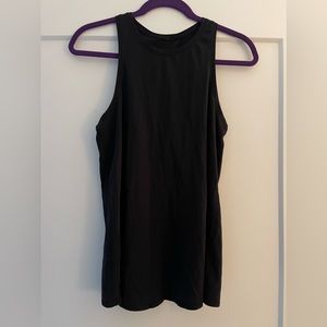 Lululemon high neck, split back racer tank size 6